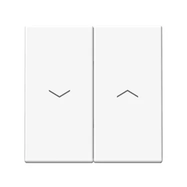 ARTGALLERY 2-клавишный выключатель для жалюзи, 2х сх.4, 10А, механизм, белый