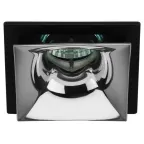 Встраиваемый светильник декоративный KL102 BK/CH MR16 GU5.3 черный хром