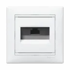 VALENA Рамка 1 пост горизонтальная белая