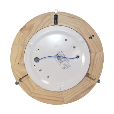 Светильник "Полесье" 300 НПБ 09-2х40-002 М95 белый /корпус сосна /держатель хром | 1005205890 | Элетех