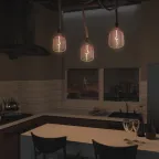 Лампа светодиодная LED Filament Flexible V140-DC Pink-Clear E27 5W 200lm 1800K 140*200mm 1/6 | 1010802105 | Gauss