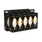 Лампа светодиодная LED 7Вт E14 220В 2700К свеча, диммируемая | 103101107-S | Gauss