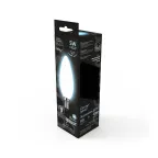 Лампа светодиодная Black LED Filament Свеча OPAL E14 5W 450lm 4100К | 103201205 | Gauss