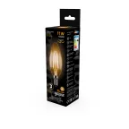 Лампа светодиодная Black LED Filament Свеча E14 11W 720lm 2700К | 103801111 | Gauss
