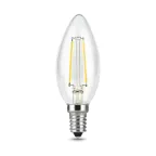 Лампа светодиодная LED 5Вт E14 220В 4100К свеча, диммируемая | 103801205-D | Gauss