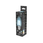 Лампа светодиодная Filament Свеча 11W 830lm 4100К Е27 LED 1/10/50 | 103802211 | Gauss