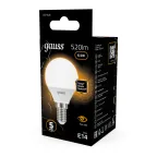 Лампа светодиодная LED 6,5Вт E14 220В 2700К шар | 105101107 | Gauss