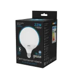 Лампа светодиодная G125 22W 1840lm 6500K E27 LED 1/10 | 105102322 | Gauss