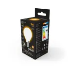 Лампа светодиодная Filament Шар 9W 590lm 3000К Е14 milky LED 1/10/50 | 105201109 | Gauss