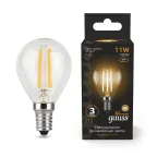 Лампа светодиодная Black LED Filament Шар E14 11W 720lm 2700K | 105801111 | Gauss