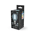 Лампа светодиодная Filament Шар 13W 1150lm 4100К Е14 LED 1/10/50 | 105801213 | Gauss
