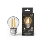 Лампа светодиодная Filament Шар 13W 1100lm 2700К Е27 LED 1/10/50 | 105802113 | Gauss