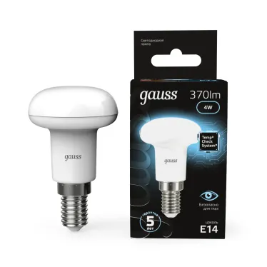 Лампа светодиодная LED 4Вт E14 220В 4100К Reflector R39 | 106001204 | Gauss