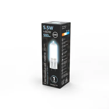 Лампа светодиодная Black LED G4 AC220-240V 5.5W 500lm 4100K Glass | 107807205 | Gauss
