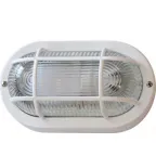 Светильник пылевлагозащищенный для ЖКХ НПП 03-100-1202 Овал решетка ЛОН 1х100Вт Е27 IP65 накладной | 11661 | Владасвет