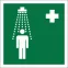 Знак безопасности BL-2020B.EC03"Пункт приема гигиенических процедур (душевые)" | a21332 | Белый свет