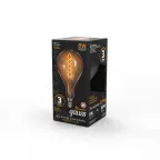 Лампа светодиодная LED Vintage Filament Flexible A160 8W E27 160*300mm Amber 620lm 2400K 1/6 | 150802008 | Gauss