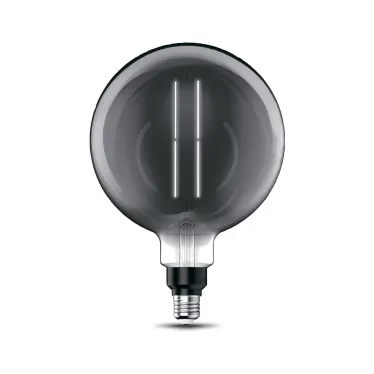 Лампа светодиодная LED Vintage Filament Straight G200 6W E27 200*283mm Gray 330lm 4000K 1/6 | 154802205 | Gauss