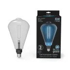 Лампа светодиодная LED Vintage Filament Straight ST164 6W E27 164*297mm Gray 330lm 4000K 1/6 | 157802205 | Gauss