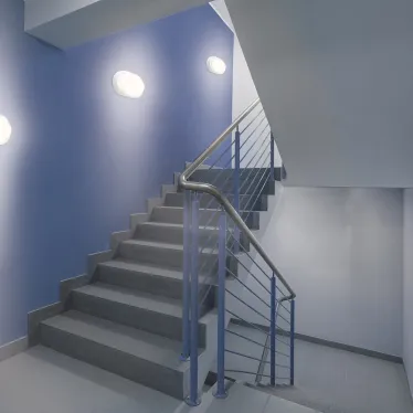 Светильник светодиодный пылевлагозащищенный для ЖКХ LITE овал 8W 680lm 4000K 200-240V IP65 160*90*46мм белый LED 1/40 | 161418208 | Gauss