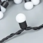 Светодиодная гирлянда ARD-BALL-CLASSIC-D17.5-10000-BLACK-100LED WARM (230V, 7W) | 025584 | Arlight