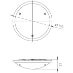 Светильник светодиодный  ЖКХ 4/500 500лм 4Вт 5000K IP54 80Ra Кп«10| DJ4-5K | Diora