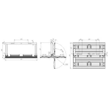 Светильник светодиодный консольный уличный Unit3 510/66000 К14 66000лм 540Вт 5000К IP67 0,98PF 70Ra Кп«1 лира| DU510K14-5K-L | Diora