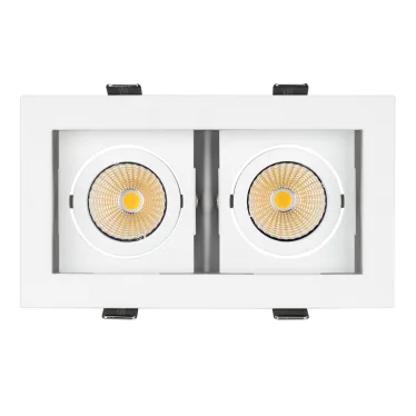 Светильник CL-KARDAN-S180x102-2x9W Warm (WH, 38 deg) | 024127 | Arlight