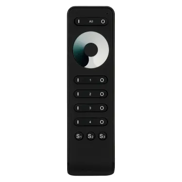 Пульт SMART-R33-DIM Black (4 зоны, 2.4G) (Arlight, IP20 Пластик, 5 лет) | 025030 | Arlight