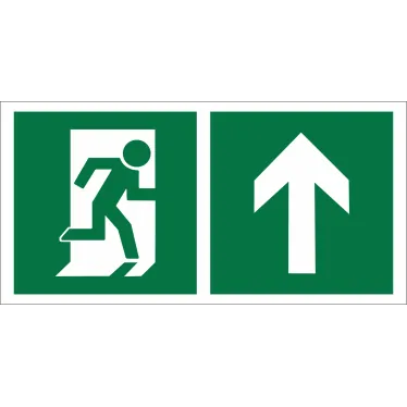 Знак безопасности BL-3015.E38"Напр. к эвакуационному выходу прямо" | a18190 | Белый свет