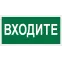 Знак безопасности BL-3015A.EC08"Входите" | a19624 | Белый свет