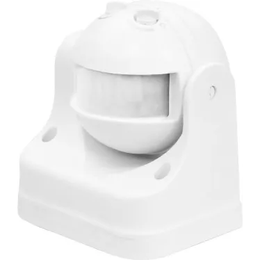 Датчик движения ИК настенный 1200w 180 градусов 12м IP44 белый