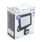 Прожектор светодиодный LL-906 с датчиком 20W 6400K 230V черный IP44 121*160*53мм | 29556 | FERON