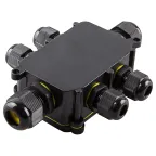 Водонепроницаемая cоединительная коробка, LD526, 450V, 140х100х36, черный | 32249 | Feron