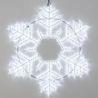 Фигура ARD-SNOWFLAKE-M10-1000x900-504LED White (230V, 31W) (Ardecoled, IP65) | 034258 | Arlight