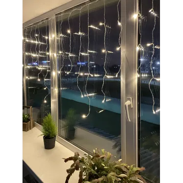 Гирлянда светодиодная  Бахрома 2м*1м теплый свет, ENOB-2B ,  24V, IP44 (80/960) | Б0041907 | ЭРА