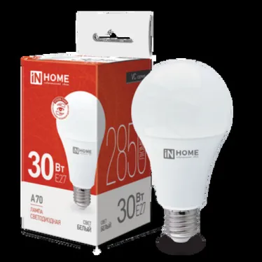 Лампа светодиодная LED-A70-VC 30Вт 230В Е27 4000К 2700Лм | 4690612024141 | IN HOME
