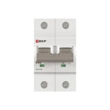 Автоматический выключатель ВА 47-125 2P 40А (C) 15кА PROXIMA  | mcb47125-2-40C | EKF