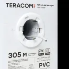 Кабель витая пара TERACOM PRO Cat.5E F/UTP 4 пары solid 24AWG цвет серый упак. 305м | TRP-5EFTP-04PVC-GY-IN3 | EKF