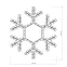 Фигура ARD-SNOWFLAKE-M7-450x375-126LED Warm (230V, 7.5W) | 025315 | Arlight