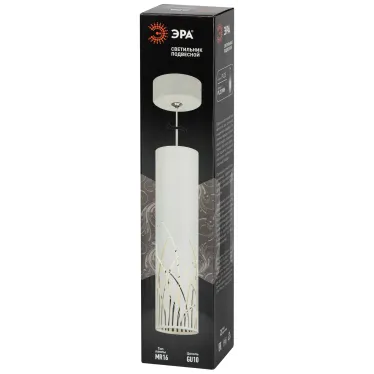 Светильник подвесной (подвес)  PL25 WH MR16 GU10 потолочный цилиндр белый | Б0061375 | ЭРА