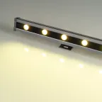 Прожектор светодиодный архитектурный AR-LINE-1000L-48W-24V RGB-Warm3000 (Grey, 15x45 deg, DMX512) | 027958 | Arlight