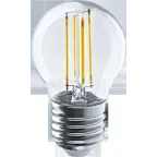 Лампа светодиодная LED 4Вт Е27 230В 2700К NLL-F-G45-4-230-2.7K-E27 шарик прозрачный | 71310 | Navigator