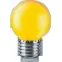 Лампа светодиодная для белт лайта 1Вт Е27 230В желтый NLL-G45-1-230-Y-E27 шарик цветной | 71830 | Navigator