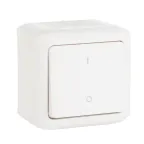 Quteo Белый Выключатель двухполюсный IP44 | 782309 | Legrand