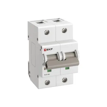 Автоматический выключатель ВА 47-125 2P 63А (D) 15кА PROXIMA  | mcb47125-2-63D | EKF