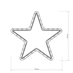 Фигура ARD-STAR-M1-295x275-36LED Warm (230V, 2.5W) | 025312 | Arlight