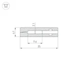 Профиль с экраном ARH-NANOLINE-5-2000 ANOD | 023911 | Arlight
