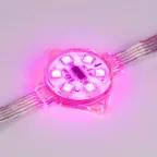 Модуль управляемый VISOR-DMX-5060-6-24V RGB 120deg (D40x12mm, 1.5W, IP68) | 029188 | Arlight