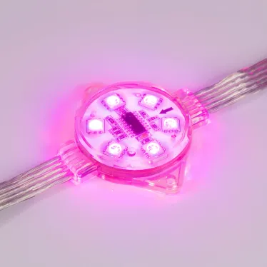 Модуль управляемый VISOR-DMX-5060-6-24V RGB 120deg (D40x12mm, 1.5W, IP68) | 029188 | Arlight